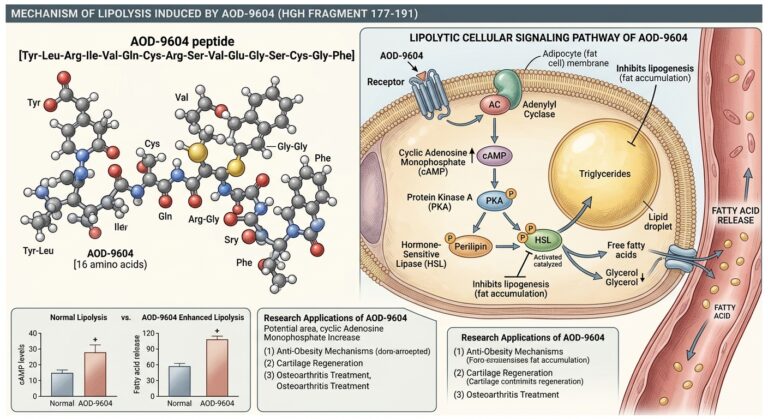 Dinamicas Lipoliticas: Analisis Farmacologico In Vitro del Fragmento Peptidico AOD-9604