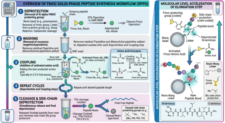 Construccion Molecular: Metodologias Avanzadas en Sintesis de Peptidos en Fase Solida (SPPS)