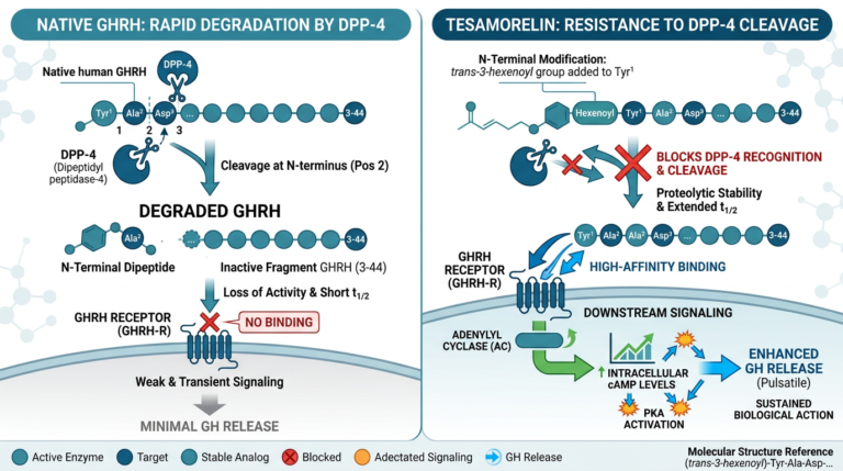Farmacodinamia In Vitro: Tesamorelina, el Analogo GHRH Trans-3-Hexenoilo y Resistencia a DPP-4