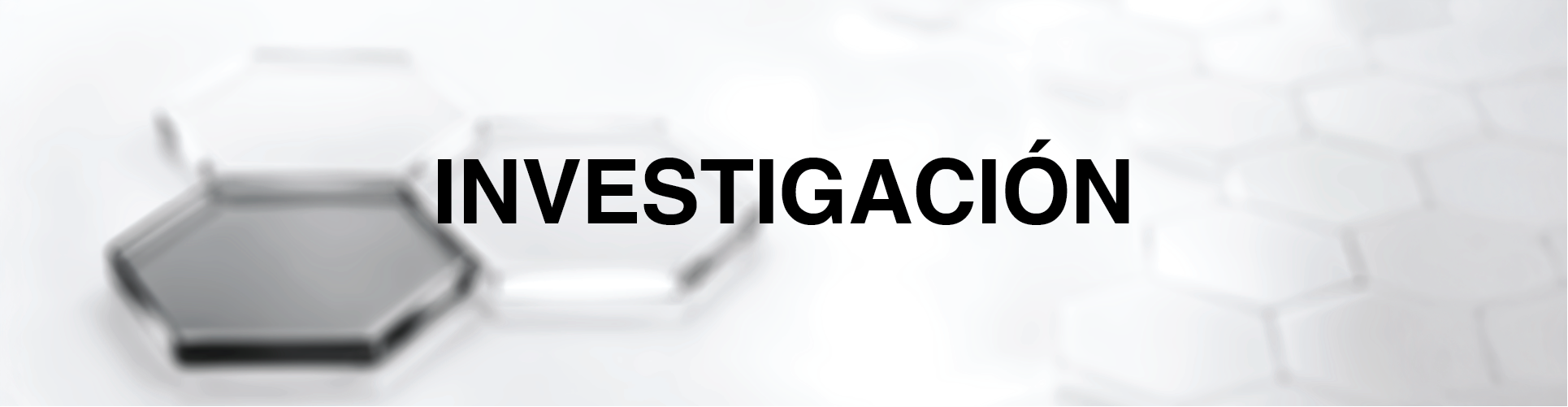 Banner de la página de investigación de CompraMas con marca científica hexagonal.
